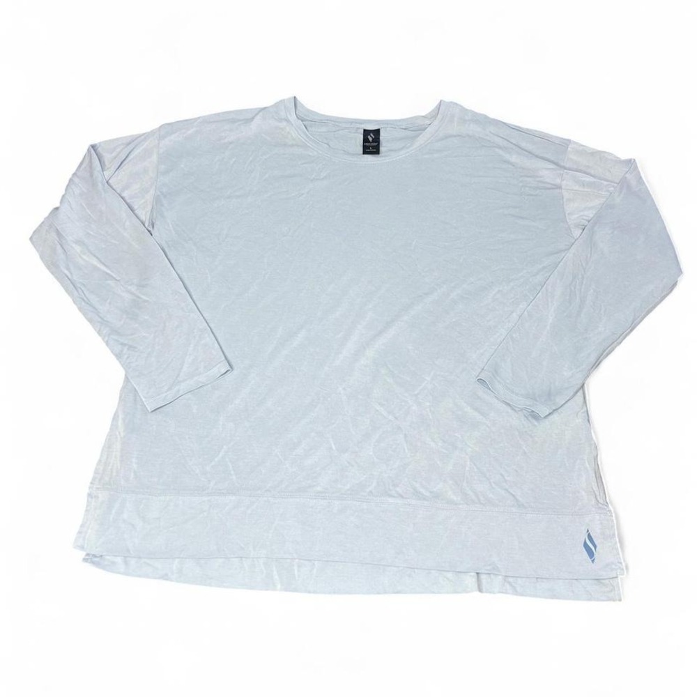 Skechers Baby Blue Lightweight Long-sleeve‎ with Side Slits and Longer Back